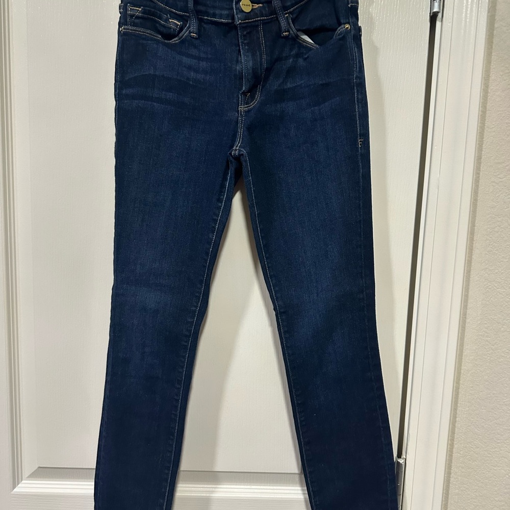 Frame Denim Women's Deep Blue Skinny Jeans